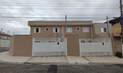 Excelente sobrado na Vila Jacuí,  novo , 67m² a.u., 2 dormitórios, sala, cozinha, banheiro, lavabo, lavanderia, quintal, 2 vagas (REF 17.168)
