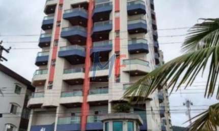 Apartamento em Mongaguá/SP, 91m² a.u., 2 dormitórios (1 suíte), sala, cozinha, lavanderia, 1 vaga e lazer (REF 17.277)