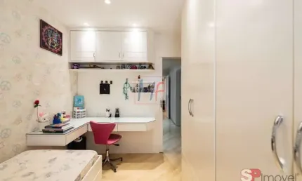 Excelente apto no jd. anália franco, 145m² a.u., 3 dormitórios (3 suítes), sala, cozinha, escritório, varanda, depósito, 4 vagas, lazer (ref 17.341)