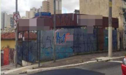 Excelente Terreno esquina no Tatuapé, area de terreno 460 m², duas testadas sendo uma de 20 m e outra 24 m. ZONEAMENTO: ZM. REF: 7604