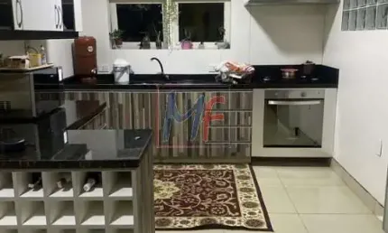 Excelente sobrado no Jd. Raposo Tavares, 228m² a.u., 3 quartos (1 suíte), sala, cozinha, escritório, área gourmet, 4 vagas (REF 17.853)