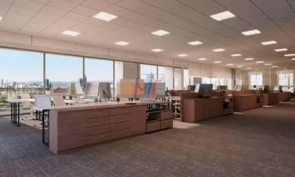 Ótima sala comercial na Vila Gomes Cardim, 974m² a.u., vão livre e amplo, varanda, elevador, interfone, recepção, portaria 24h (REF 18.061)