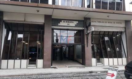 Excelente conjunto comercial no Centro de Santos, com 509m² a.u., nas proximidades da Rua Antônio Prado (REF 18.244)