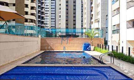 Excelente apto no Brooklin Paulista, com 75m² a.u., 2 dormitórios (1 suíte), cozinha, sala, sacada, escritório, depósito, 2 vagas (REF 19.019)