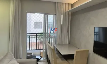 Excelente apto na Vila Guilherme, com 42m² a.u., 2 dormitórios, sala, cozinha, sacada com fechamento em vidro, 1 vaga, lazer (REF 19.326)