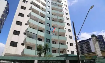 Excelente apartamento localizado na cidade ocian, praia grande. com 63 m²  a.u., 2 dorms, (sendo 1 suíte), sala com varanda, vista para o mar, 1 vaga e lazer. ref: 20.017
