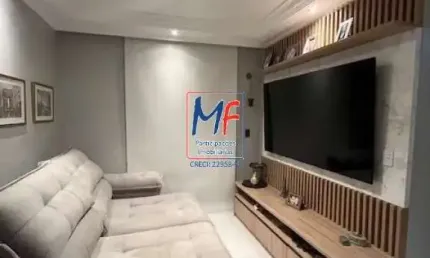 Excelente apto na vila isolina mazzei, 83m² a.u., 3 dormitórios (1 suíte), sala com 2 ambientes, cozinha planejada, varanda gourmet, 2 vagas fixas, lazer (ref 20.036)