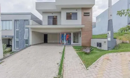 Excelente sobrado em cond. fechado em Vinhedo SP, 244 m² a.c., 4 dormitórios (4 suítes), sala, área gourmet, depósito, 4 vagas (REF 19.035)