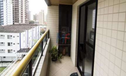 Excelente Apto  Praia Grande Novo – 2 suites ,sala 2 ambientes ,3 banheiros, revestimento cerâmico ,3 terraços com vista lateral para o mar, e 1 vaga . REF 6595-