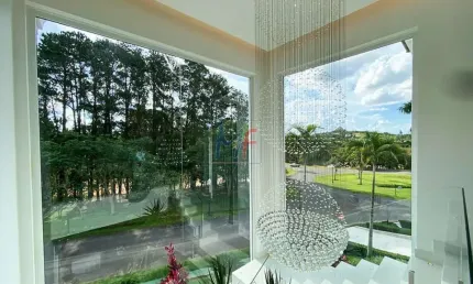 Excelente casa de alto padrão em cond. fechado em Itu/SP, com 1600 m² a.c., 6732 m² a.t., 7 dormitórios (5 suítes), lazer completo (REF 18.912)