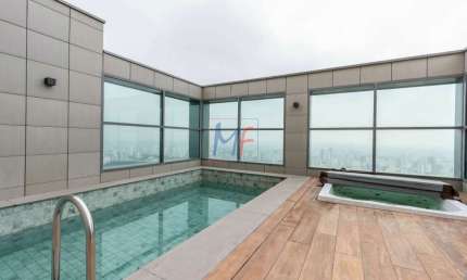 Excelente cobertura duplex no Tatuapé, 593m² a.u., 5 dormitórios (5 suítes), sala, cozinha, terraço gourmet, piscina, 8 vagas (REF 18.902)