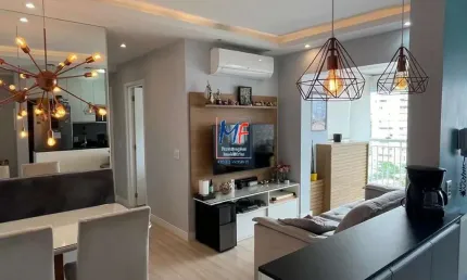 Excelente apto em Quinta da Paineira, com 57m² a.u., 2 dormitórios (1 suíte), sala, cozinha, lavanderia, varanda envidraçada, 1 vaga, lazer (REF 20.194)