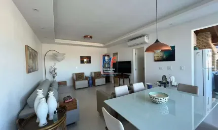Excelente apto cobertura em ubatuba, 169 m² a.u., 3 dormitórios (3 suítes), sala, cozinha, escritório, lavanderia, churrasqueira, piscina. prox.  praia de itaguá (ref 19.925)