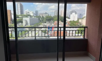 Excelente apto studio Santo Amaro,  27m² a.u., 1 dormitório, sala, cozinha, varanda, lazer. Prox. Metrô Borba Gato (REF 20.693)