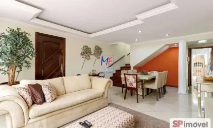 Excelente sobrado na Vila Pedra Branca, com 148m² a.u., 3 dormitórios (1 suíte), sala, escritório, cozinha, lavanderia, churrasqueira, quarto de serviço, 2 vagas (REF 20.861)