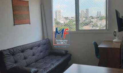 Excelente apto no Cambuci, 34m² a.u., 2 dormitórios, sala, cozinha,  com móveis planejados, área de serviço, lazer. Aceita permuta. Prox. Av. Dom Pedro I (REF 20.955)