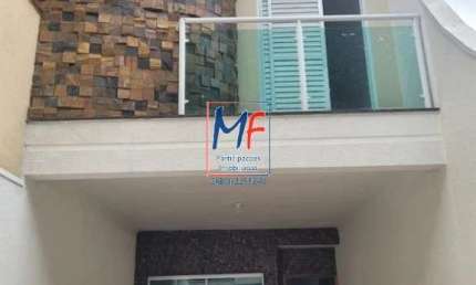 Excelente sobrado no Parque Residencial Oratório, com 100m² a.u., 3 dormitórios (1 suíte), sala, cozinha, varanda, jardim de inverno, churrasqueira, 2 vagas (REF 20.840)