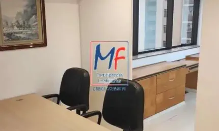 Excelente conjunto comercial no itaim bibi, com 48m² a.u., 2 salas, 2 banheiros, copa, ar condicionado central, 1 vaga. prox. av. brigadeiro faria lima (ref 21.142)