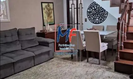 Excelente sobrado no Jardim Guanca, com 3 dormitórios (2 suítes), sala, cozinha, dep. empregada, lavanderia, varanda, churrasqueira, 2 vagas (REF 21.174)