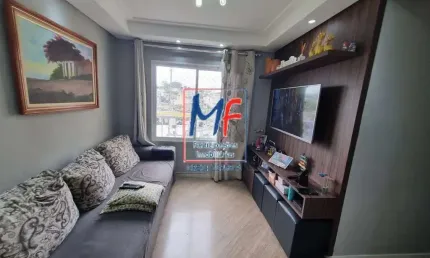 Excelente apto no parque erasmo assunção, santo andré/sp, com 50m² a.u., 2 dormitórios, sala, cozinha, área de serviço, 1 vaga, lazer (ref 21.237)