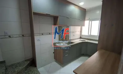 Excelente apto cobertura na Vila Scarpelli, Santo André/SP, com 198m² a.u., 2 dormitórios (1 suíte), sala, cozinha, área gourmet, churrasqueira, 2 vagas (REF 21.251)