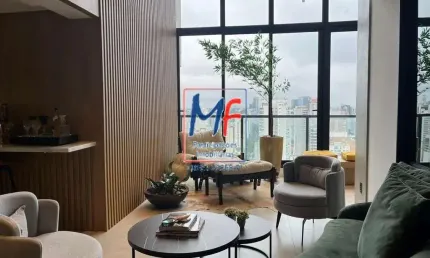 Excelente apto cobertura na vila olímpia, 215 m² a.u., 3 dormitórios (3 suítes), salas de jantar, estar e tv, cozinha, escritório, lavabo, lavanderia, 3 vagas, lazer (ref 21.545)