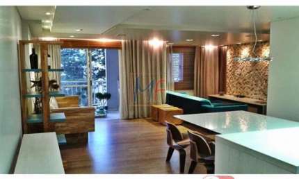 Lindo apto de alto padrão com sacada gourmet no Pq São Lucas com 75 m², a.u, cozinha, 2 quartos sendo 1 suíte, 2 vagas lazer. REF: 6464