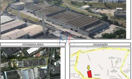 Excelente  Galpão com 14.700 m² área útil com zoneamento Industrial  e comercial - S. B. Campo. Testada de 114 metros.  REF 7123 -