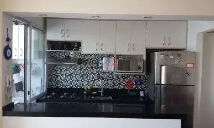 Ref 7812 - lindissimo apto , novo ,  2 dorms( 1 suite), 1 vaga , 13 andar , lazer , mobiliado , varanda, muito bem localizado no  bom retiro.