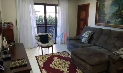 REF 10.585 Lindíssimo  Apartamento bairro Rudge Ramos 3 dorms ( 1 suíte), 2 vagas, 127 m² área de lazer. Móveis planejados. Aceita Permuta.