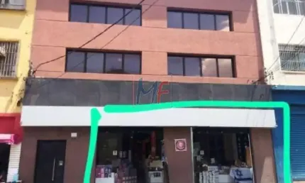 Excelente prédio coml com  loja no bairro sé ,  terreno 462 m² , 596 m2 a.c. , testada de 11 m,  4 banheiros, integrada a uma galeria, com área de alimentação.ref- 14.386