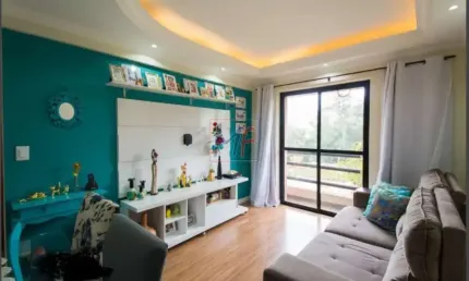 Apto localizado no bairro jardim celeste, com 52 m² de a.c., 2 dorm, sacada, área de serviço, armários embutidos, 1 vaga. lazer. (ref: 15.316)
