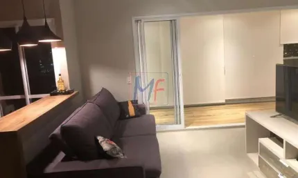 Ref: 14.938 - lindo studio, com 55 m² de área privativa, 1 dormitório, varanda enorme,  e bem decorada com móveis planejados, 1 vaga.