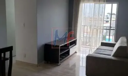 Apartamento na Vila Curuçá, com 57 m² útil, com 2 dormitórios, sala com sacada, cozinha, área de serviço,  1 vaga e  Lazer. REF: 16.648