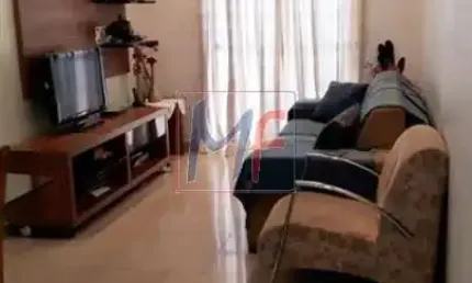 Ref 15.352 - lindo apartamento na vila marieta, com 53 m²a.u., 2 quartos, sala, varanda, cozinha, área de serviço fechada, 1 vaga. lazer.