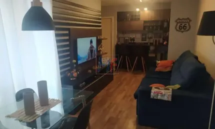 REF 16.091  Lindo apto na Vila Brasilândia, 52 m² a.u. , 2 quartos, sacada, sala, cozinha, área de serviço, vista livre e sol, 1 vaga e Lazer.