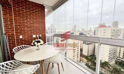 Apartamento com 1 dormitório à venda, 46 m² por R$ 795.000,00 - Boqueirão - Santos/SP
