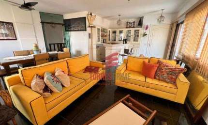 Cobertura com 4 dormitórios para alugar, 265 m² por R$ 10.000,00/mês - Pompéia - Santos/SP
