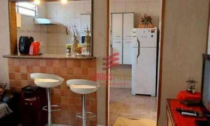 Village com 2 dormitórios à venda, 71 m² por R$ 448.000,00 - Gonzaga - Santos/SP