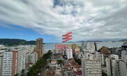 Apartamento com 3 dormitórios para alugar, 145 m² por R$ 10.000,02/mês - Aparecida - Santos/SP