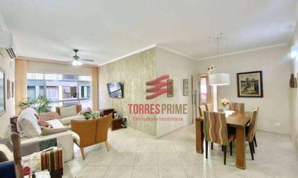 Apartamento de frente a venda com 3 dormitórios, 2 vagas demarcadas, localizado no bairro do Embaré/Santos.