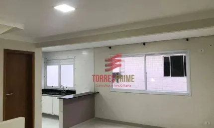 Baixou!!! Village com 2 dormitórios à venda, 90 m² por R$ 555.000 - Estuário - Santos/SP