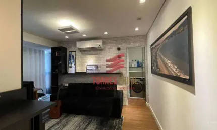Flat com 1 dormitório à venda, 40 m² por R$ 399.000,00 - Itararé - São Vicente/SP