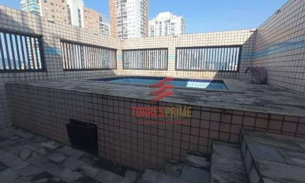 Cobertura com 3 dormitórios à venda, 208 m² por R$ 1.200.000,00 - Ponta da Praia - Santos/SP