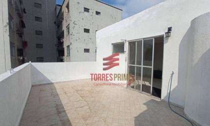 Cobertura com 2 dormitórios à venda, 108 m² por R$ 440.000,00 - José Menino - Santos/SP