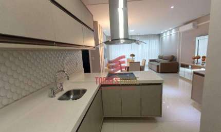 Apartamento com 2 dormitórios para alugar, 106 m² por R$ 10.900,02/mês - Aparecida - Santos/SP