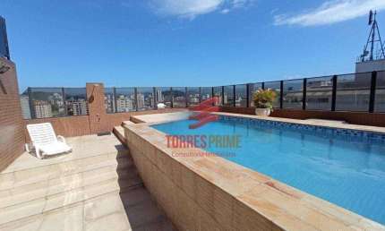Apartamento com 1 dormitório para alugar, 67 m² por R$ 3.200,02/mês - Embaré - Santos/SP