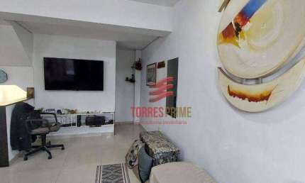 Village com 2 dormitórios à venda, 105 m² por R$ 485.000,00 - Macuco - Santos/SP