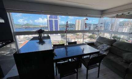 Apartamento com 3 quartos para alugar no Ponta da Praia, Santos 