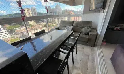 Apartamento com 3 quartos para alugar no Ponta da Praia, Santos 